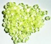 100 6x3mm Transparent Jonquil Disk Beads